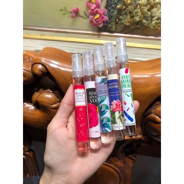 Xịt thơm body mist 10ml - nhiều mùi