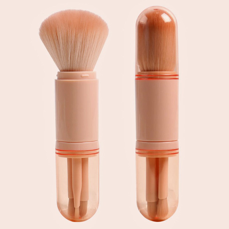 Bộ Cọ Trang Điểm Cá Nhân Mini 4 Cây - Cọ Make Up Tiện Lợi