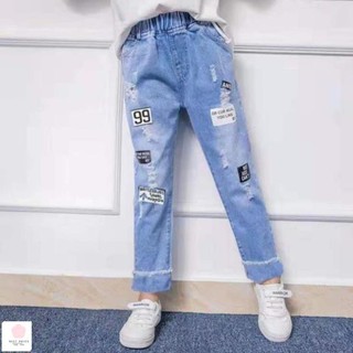 Quần jean cho bé gái 11 tuổi (3 - 12 tuổi)  ☑️ Quần bò bé gái 14 tuổi 30kg, 35kg, 40kg, 45kg☑️ Thời trang bé gái 6 tuổi