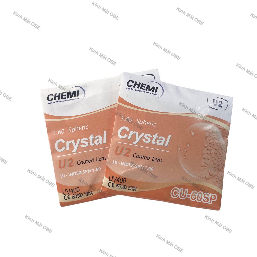 Tròng Kính Cận Viễn Loạn Chemi Chống Tia UV400, Lọc Ánh Sáng Xanh, Tròng Cao Cấp Essilor