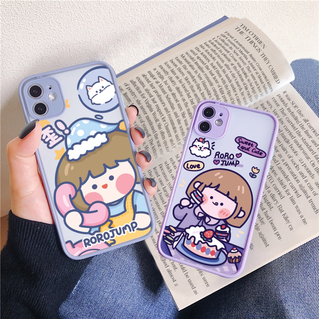 Ốp lưng iphone nhám sweet cute 5/5s/6/6plus/6s/6splus/7/7plus/8/8plus/x/xr/xs/11/12/pro/max/plus/promax - Awifi U1-1