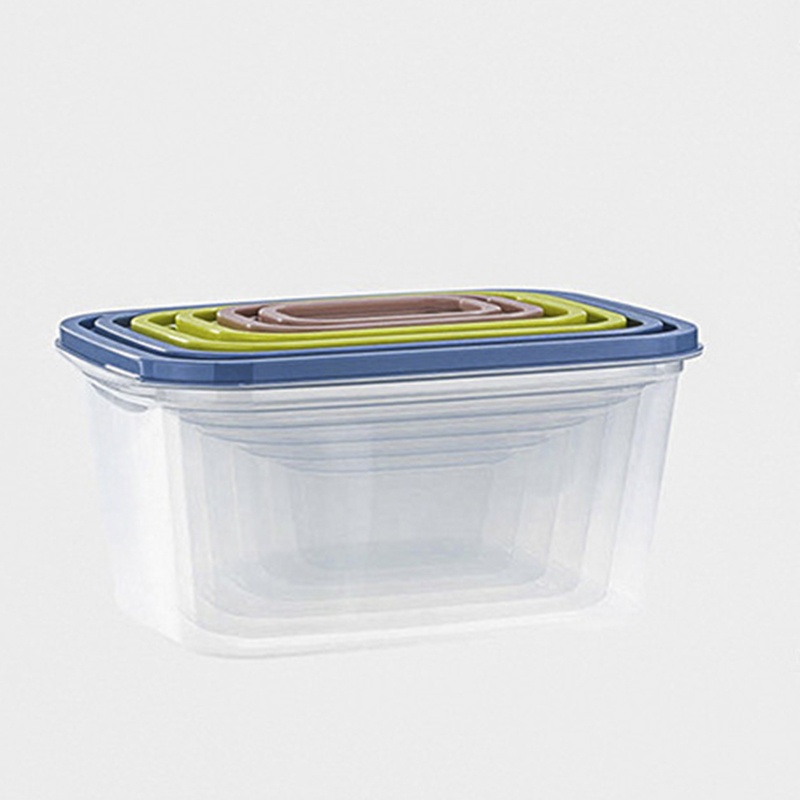 Set 6 Hộp Đựng Thực Phẩm Chống Ẩm Không BPA Có Nắp Đậy Cho Nhà Bếp