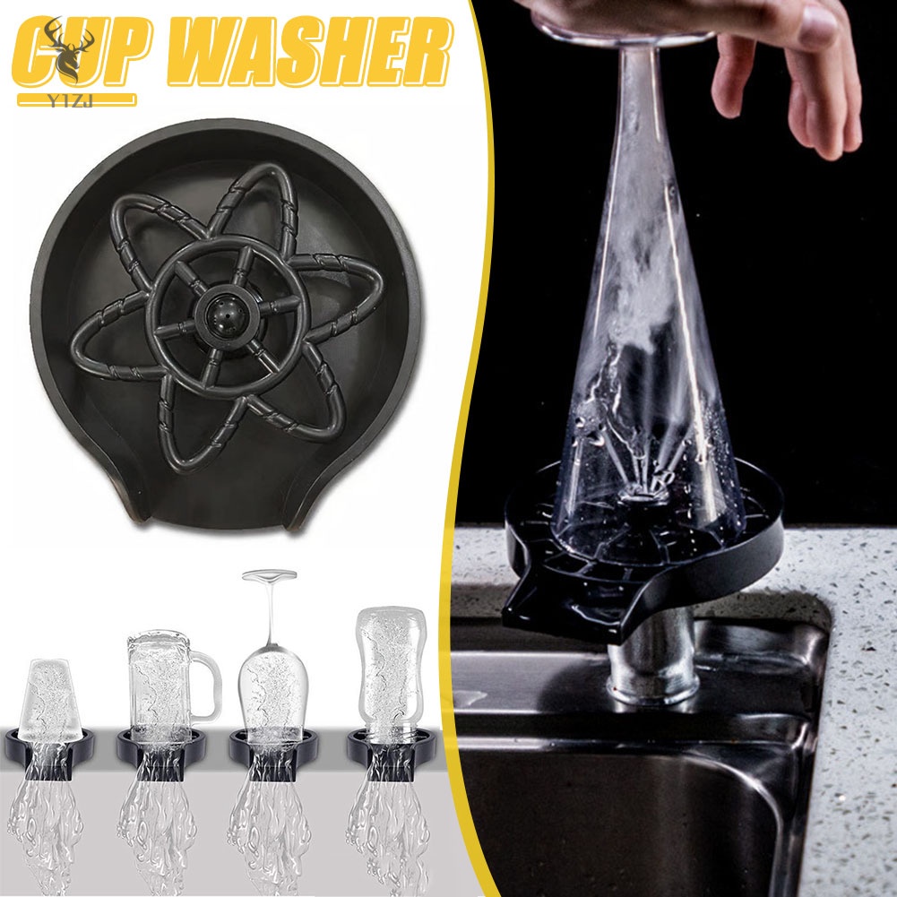 Máy Rửa Cốc Cốc Tự Động Dạng Ấn Cao Áp Lực Cao Đa Năng Cho Nhà Bếp/Quán Bar/Ly Bar Dễ Sử Dụng