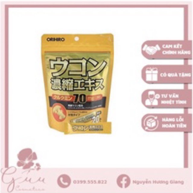 Tinh bột nghệ giải rượu Orihiro Nhật Bản