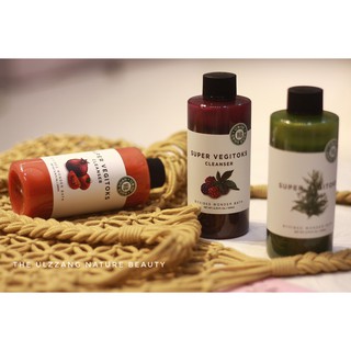 Sữa Rửa Mặt Rau Củ Wonder Bath Super Vegitoks Cleanser Red 200ml 3 in 1 Tẩy Trang - Rửa Mặt - Thải Độc Tố