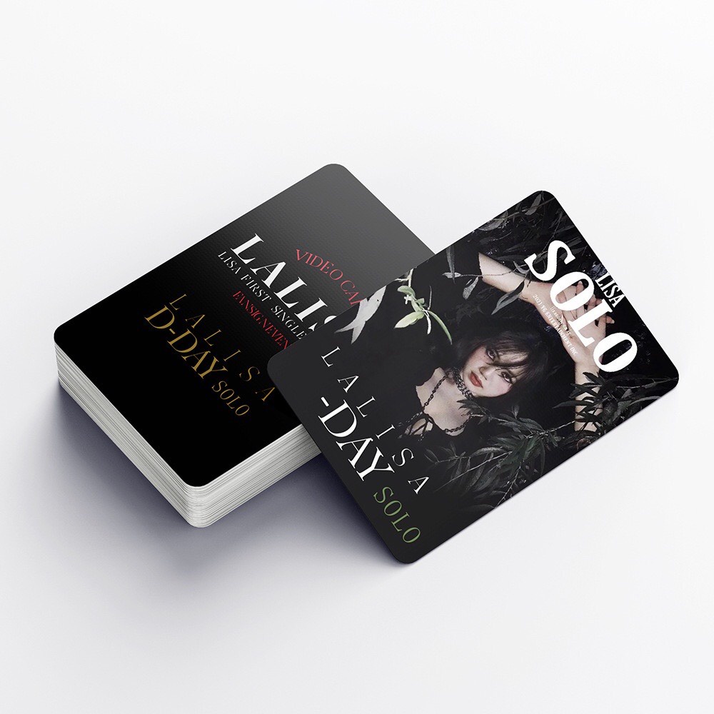 Bộ 55 thẻ ảnh Photocard Lomo Card Lisa Blackpink - LALISA, card bo góc Lisa Blackpink