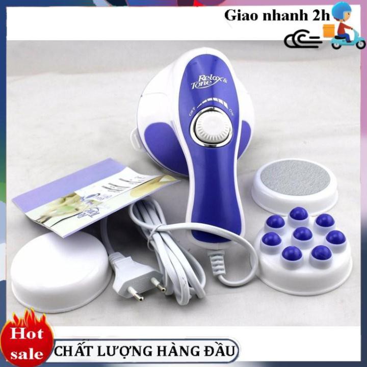 Máy massage rung cầm tay mini Relax & Spin Tone-A781 hỗ trợ giảm mỡ, giảm đau, lưu thông khí huyết  Chính hãng