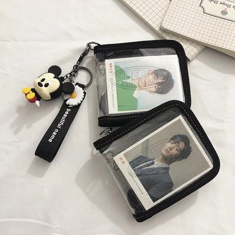 Ví Nhựa Pvc Trong Suốt Đính Kim Tuyến Lấp Lánh