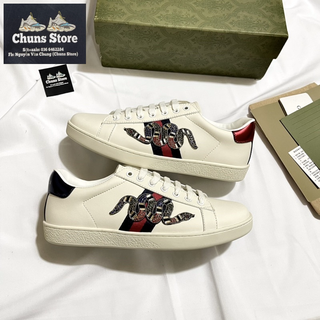 [Full box-11 trung] giày sneaker Gucci rắn đính đá mới
