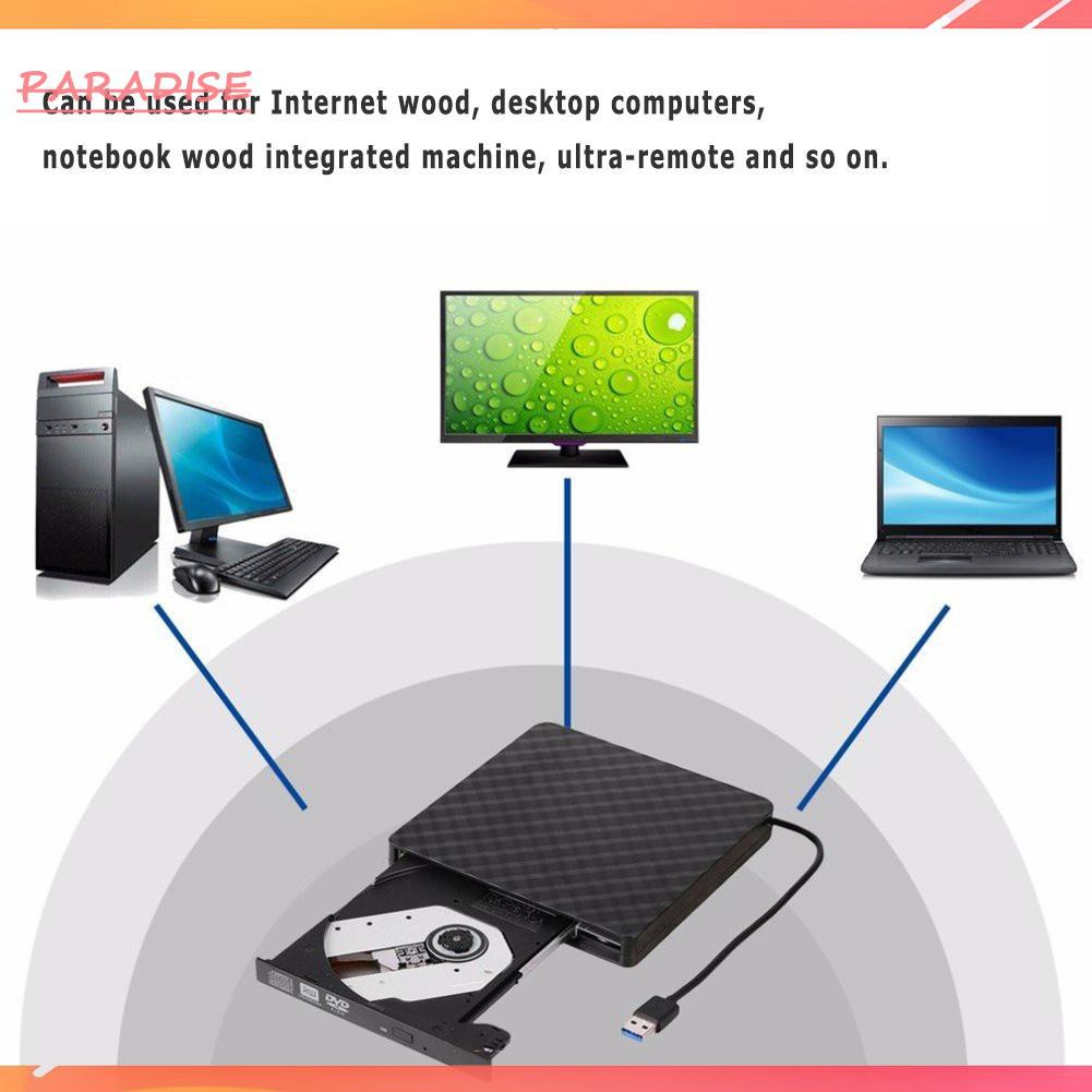 Paradise1 USB 3.0 External DVD Burner Writer Recorder DVD RW Optical Drive ROM Player | BigBuy360 - bigbuy360.vn