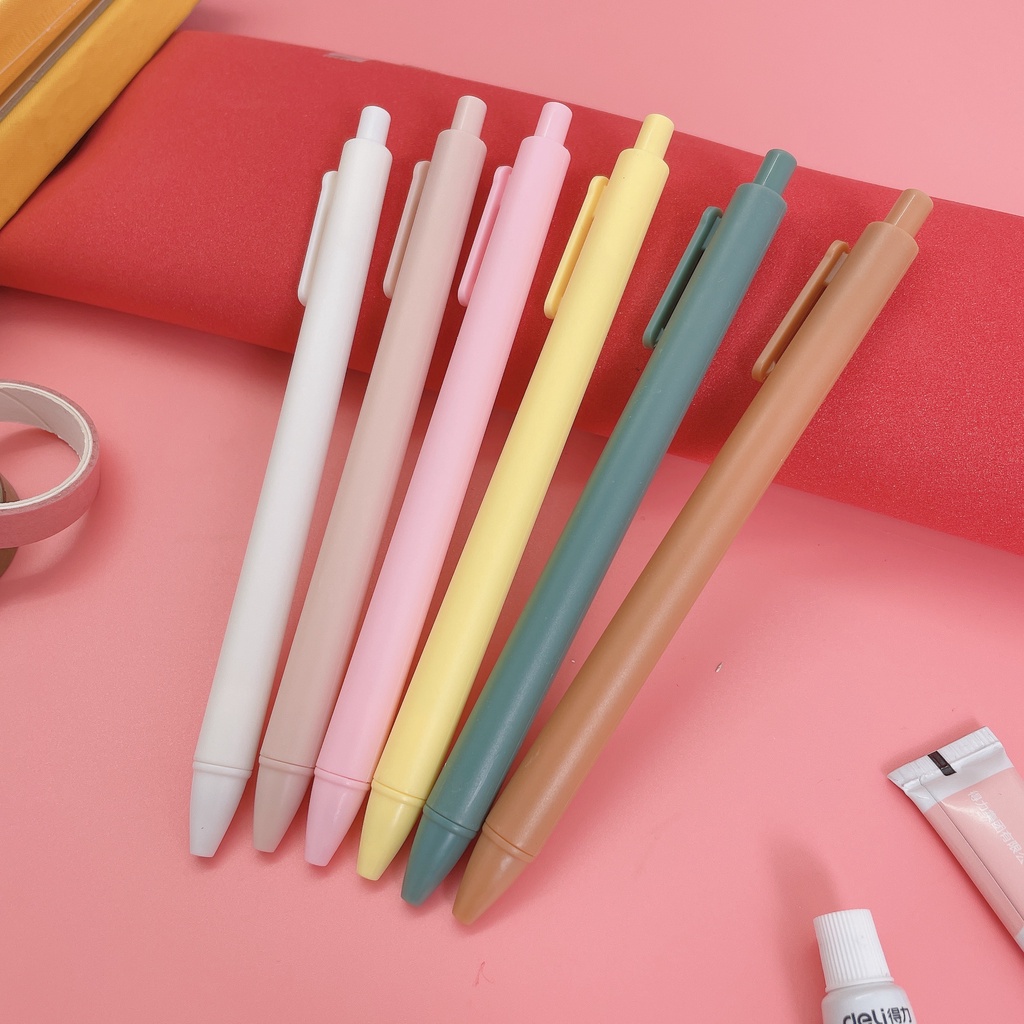 Combo 10 Bút bi thân màu Pastel_Mẫu ngẫu nhiên_Guden Stationery