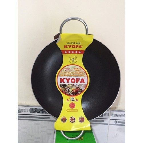 Chảo chống dính 2 quai công nghệ Hàn Quốc Kyofa 32cm