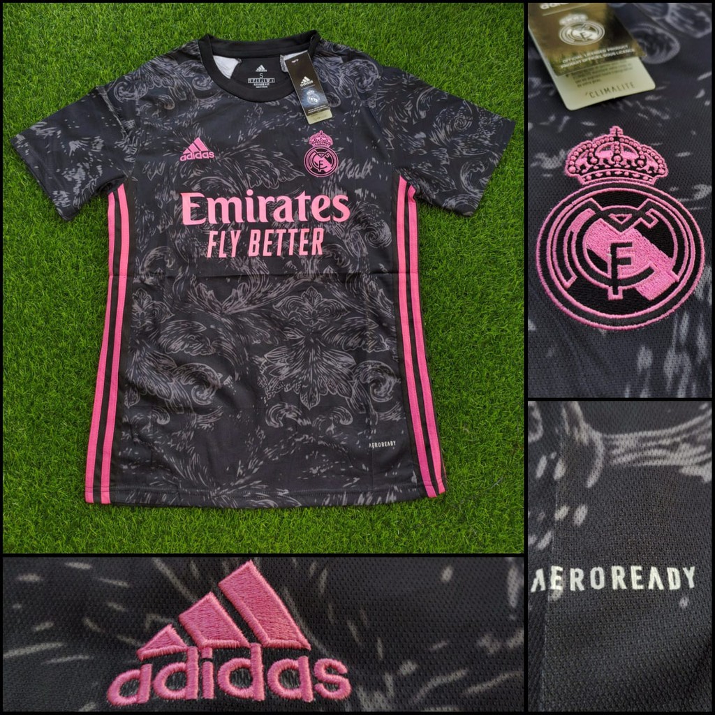 Áo Thun Bóng Đá Real Madrid 3rd 20-21 2020-2021 Size Lớn Size Xxl 2xl Xxxl 3xl