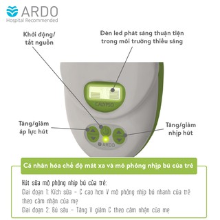 (MamanBébé chính hãng) Máy hút sữa Y tế Thụy Sĩ Ardo Calypso điện đôi