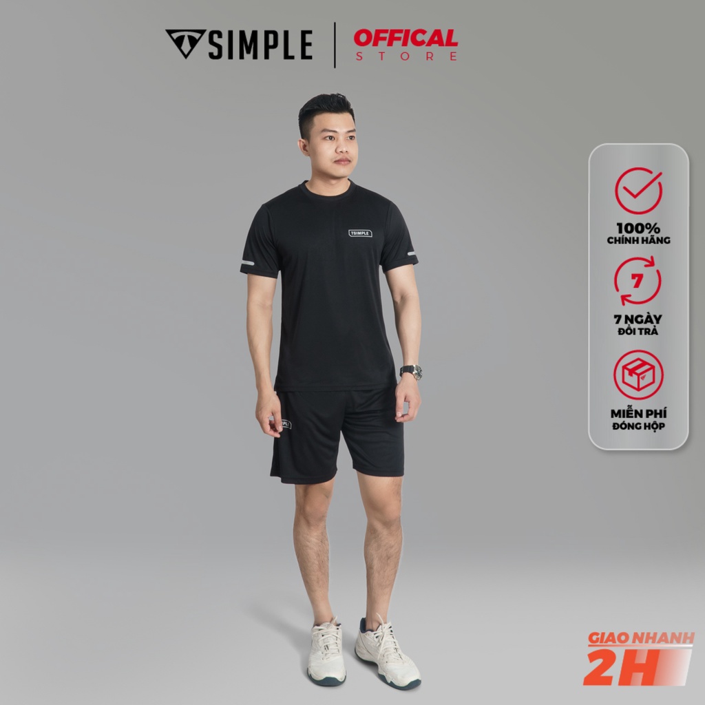 Bộ Thể Thao Nam TSIMPLE quần áo tập gym vải thun lạnh thoáng mát co giãn năng động thời trang MSSBHP1