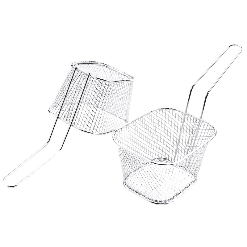 Set 4 Rổ Chiên Khoai Tây Mini Bằng Thép Không Gỉ