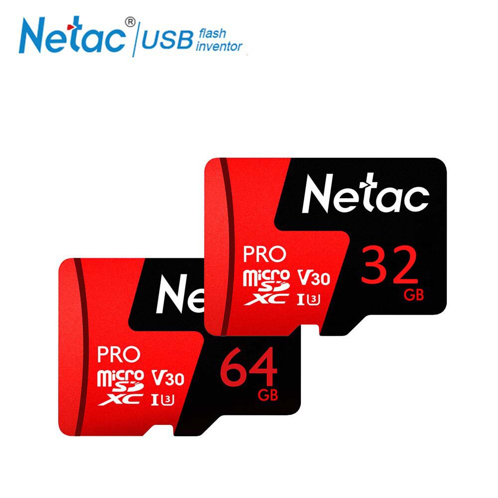 Thẻ nhớ microSDXC Netac Pro 32GB U3 4K V30 98MB/s - Chuyên camera, máy quay và điện thoại (Hàng chính hãng)