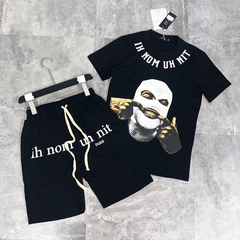 Bộ hè nam IH NOM UH NIT hình che mặt - Bộ thể thao - Đồ bộ hè nam - Bee Shop | BigBuy360 - bigbuy360.vn