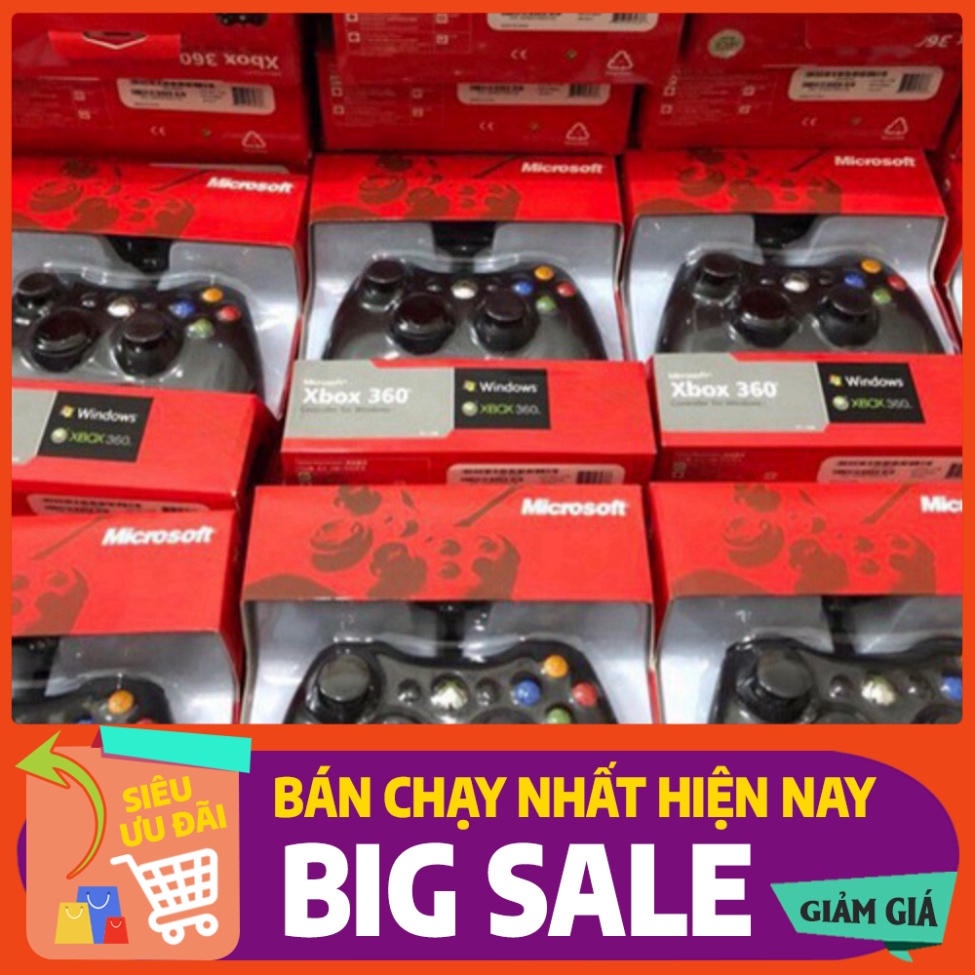 [FREE SHIP] 💥[CHÍNH HÃNG - BẢO HÀNH 1 NĂM  ]💥Tay Cầm Chơi Game Xbox 360 Hỗ trợ tất cả các thiệt bị Android , PC , PS3,