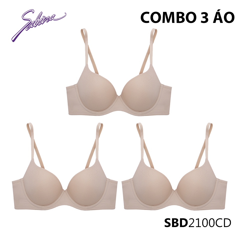 Combo 3 Áo Lót Mút Mỏng Có Kèm Miếng Mút Rời Phù Hợp Ngực Vừa Và Lớn Perfect Bra By Sabina SBD2100