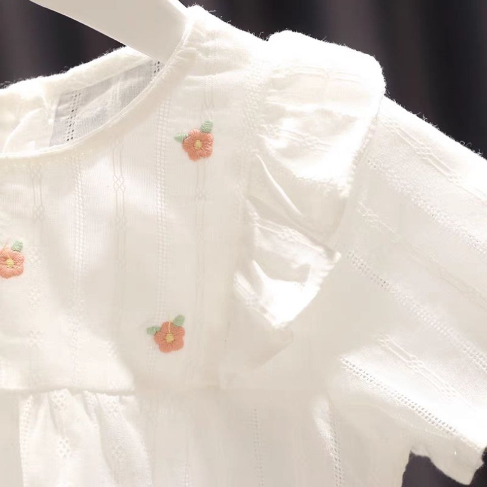 Áo Thun Cotton Tay Ngắn Dáng Rộng Thoáng Khí Màu Sắc Đơn Giản Dành Cho Nữ