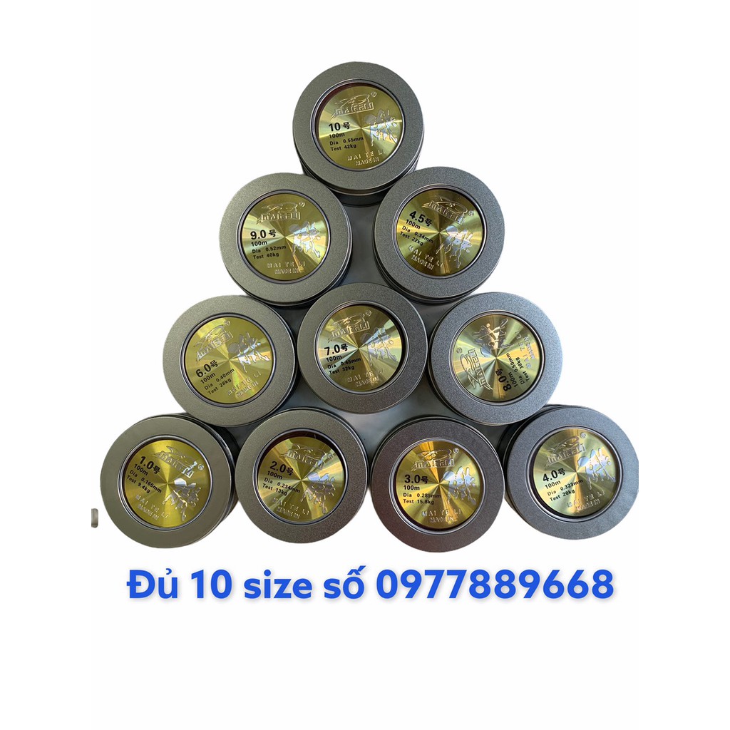 Cước hộp sắt chính hãng 100m