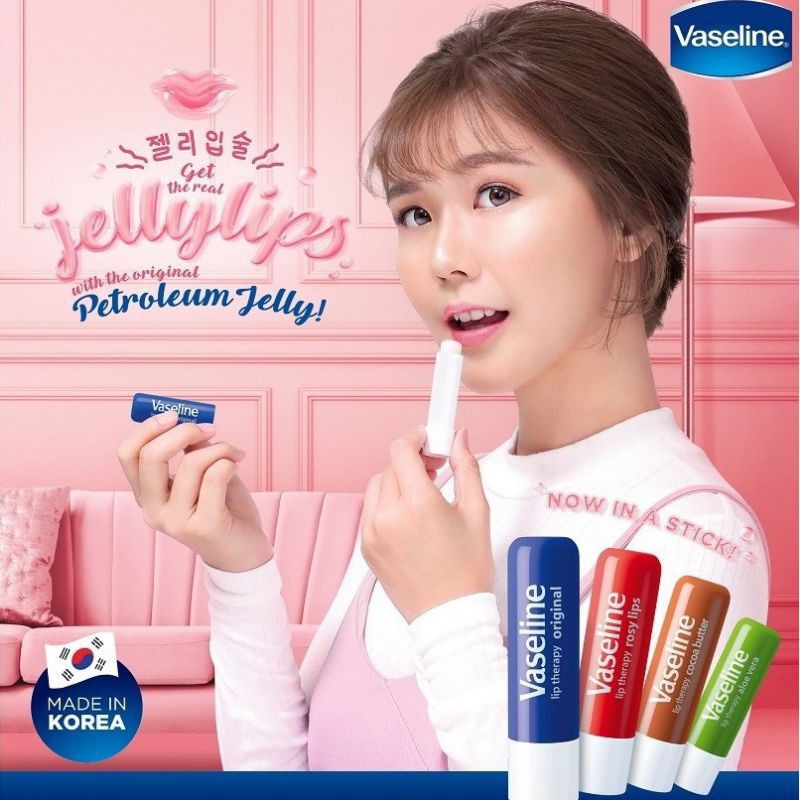 Son Dưỡng Môi Mềm Mịn Vaseline Lip Therapy Original Stick 4.8g