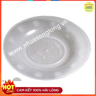 Combo 10 đĩa nhựa trắng sl 16-21-24cm