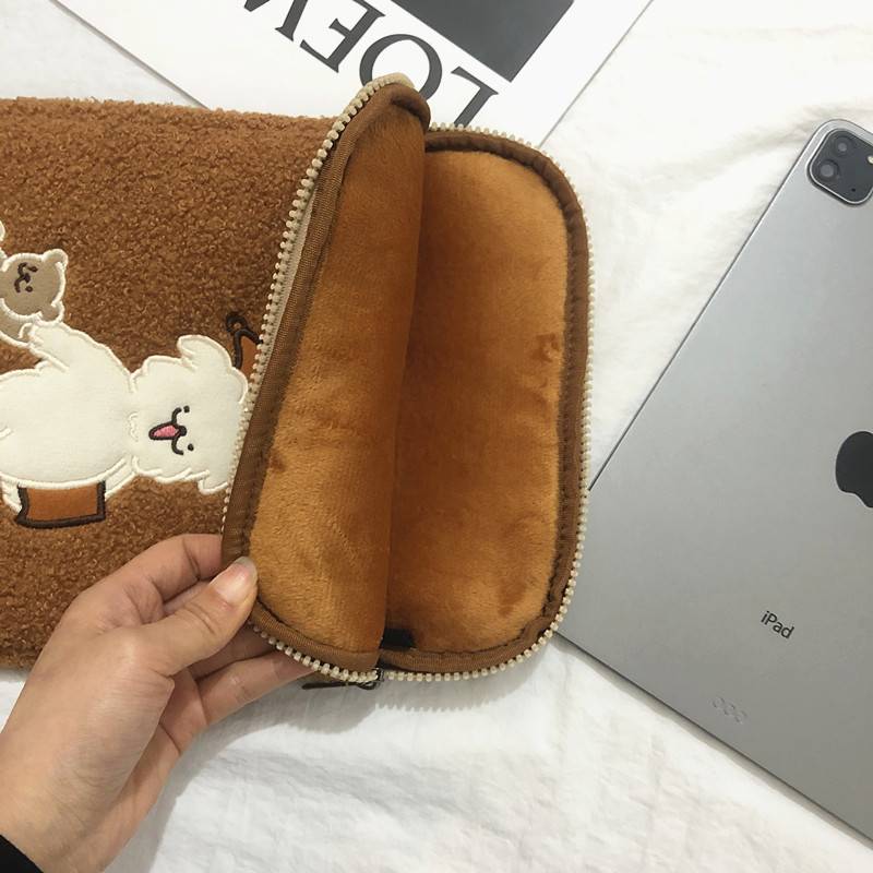 Túi đựng laptop Apple 13/11 inch phong cách Hàn Quốc sang trọng dễ thương