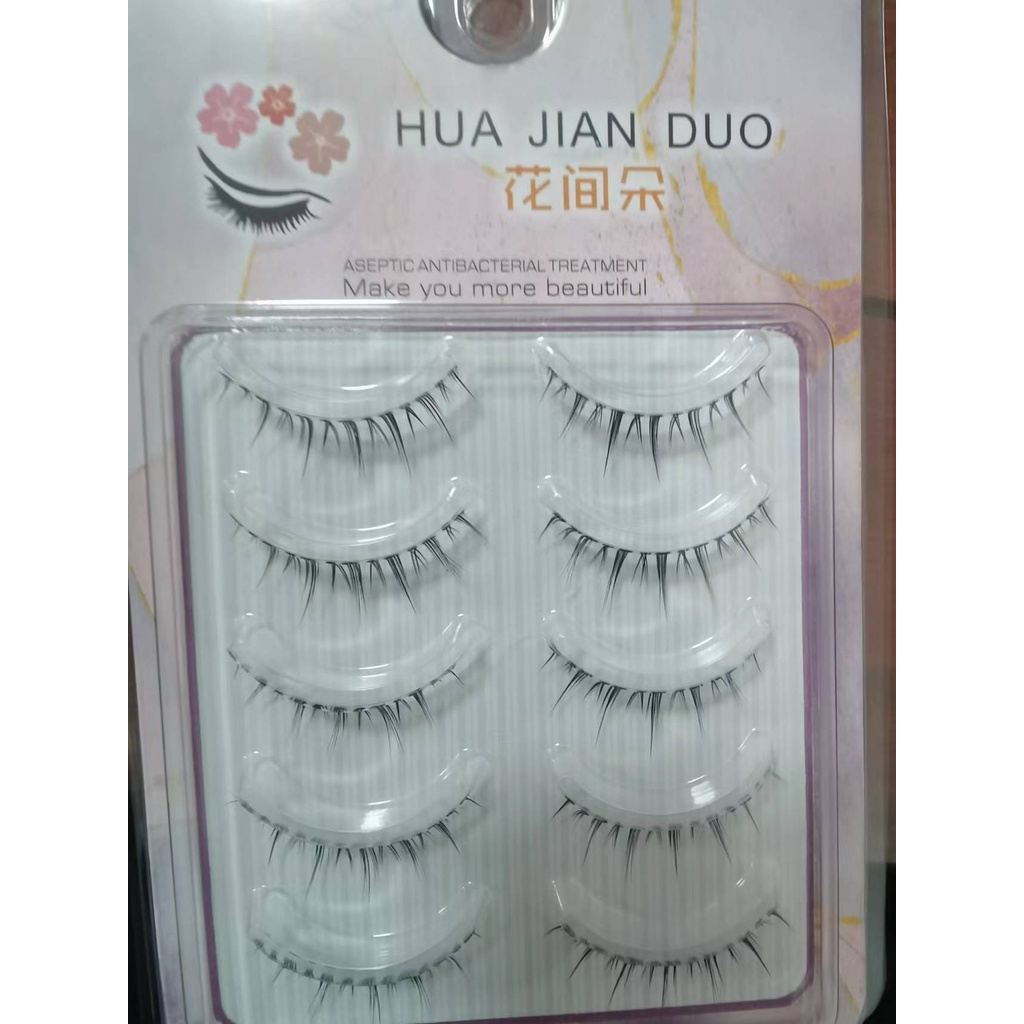 Mi giả gân trong suốt siêu mỏng nhẹ nhàng tự nhiên thích hợp make up nhẹ nhàng kiểu Hàn quốc make up hằng ngày