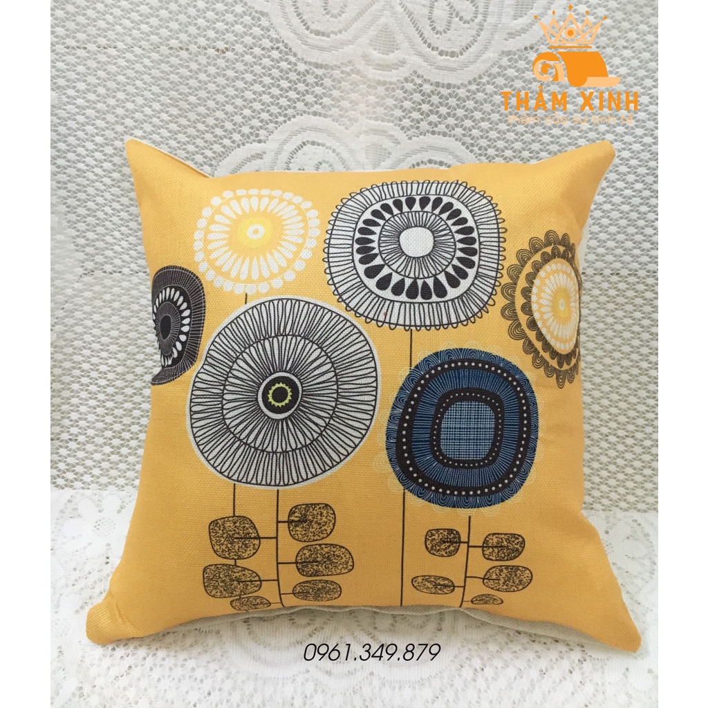Gối ôm, tựa lưng Sofa Trang Trí Hình Mèo hình Vuông Size 45x45 CM