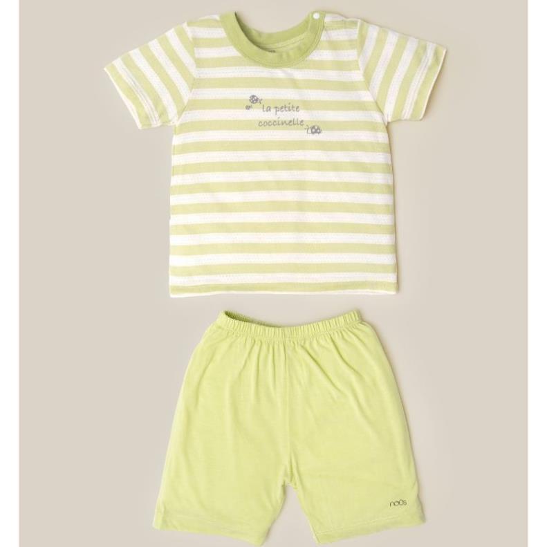 Bộ Quần Áo Cộc Nous Cài Vai Trắng Hình Cây Nấm cho bé Trai bé Gái - Chất Liệu Nu Petit (Size từ 9M-3Y)