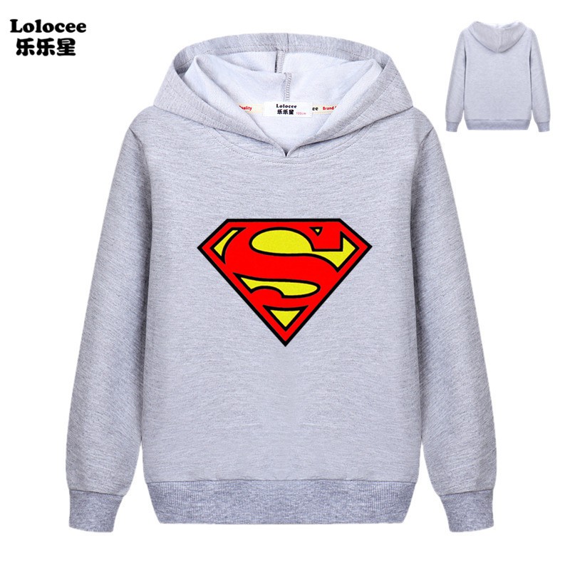 Áo Hoodie In Logo Superman Cho Bé Trai