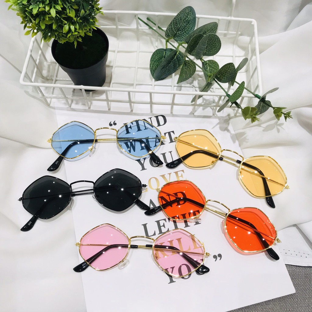 [Cực Đẹp] Mắt Kính Thời Trang Hot Trend Mặt Thoi 203 Nhiều Màu Cực Hot - Hazo