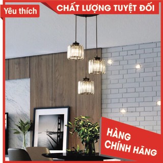 Đèn thả pha lê (bộ 3 đèn kèm bóng)