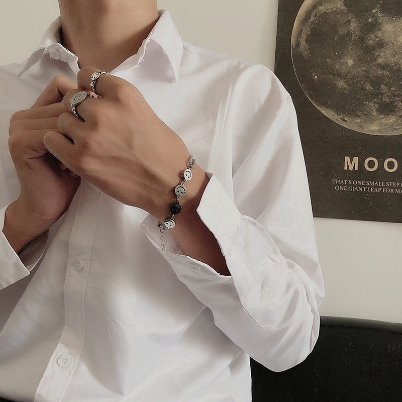 Vòng Tay Họa Tiết Mặt Cười Phong Cách Thời Trang 23470 Dành Cho Nam Và Nữ