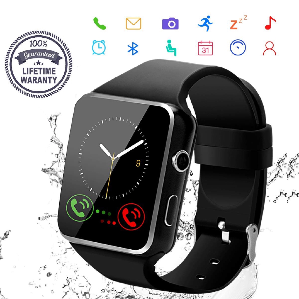 Đồng Hồ Thông Minh X6 Kết Nối Bluetooth Hỗ Trợ Thẻ Sim Cho Samsung Huawei Xiaomi Android Iphone Ios