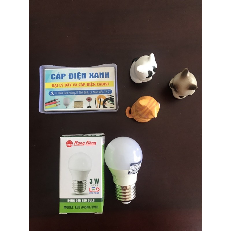 Bóng Đèn Led Bulb Tròn Rạng Đông 3W - 5W - 7W - 9W - 12W - 15W Trắng/Vàng Bảo Hành 1 Đổi 1