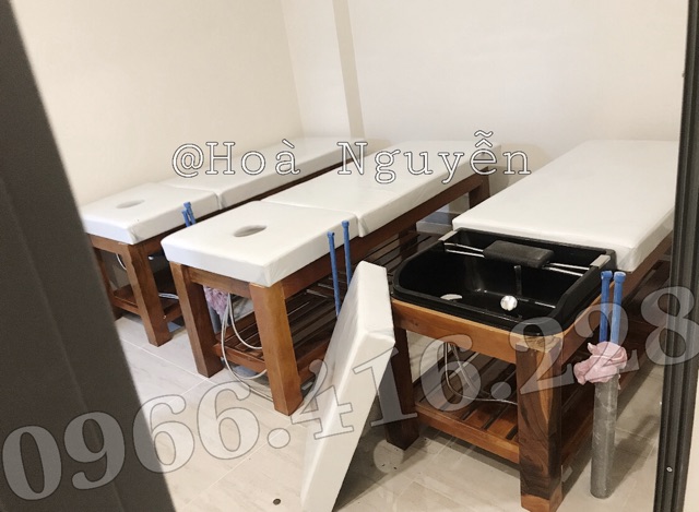 Giường Gội Spa Chân Gỗ