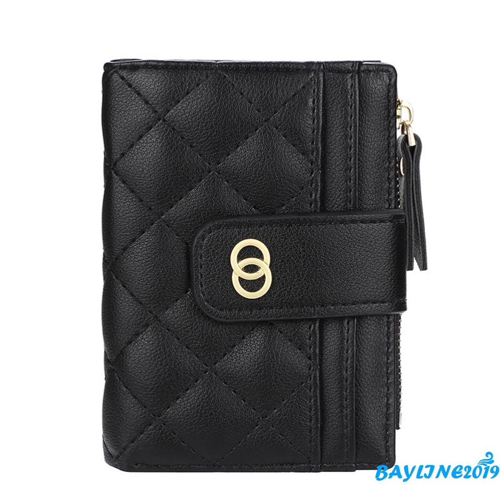 Ví Da Pu Gập Đôi Thời Trang Nữ Tính