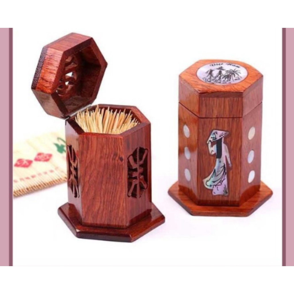 CỐC TĂM GỖ HÌNH CÔ GÁI KHẢM TRAI ĐỘC ĐÁO