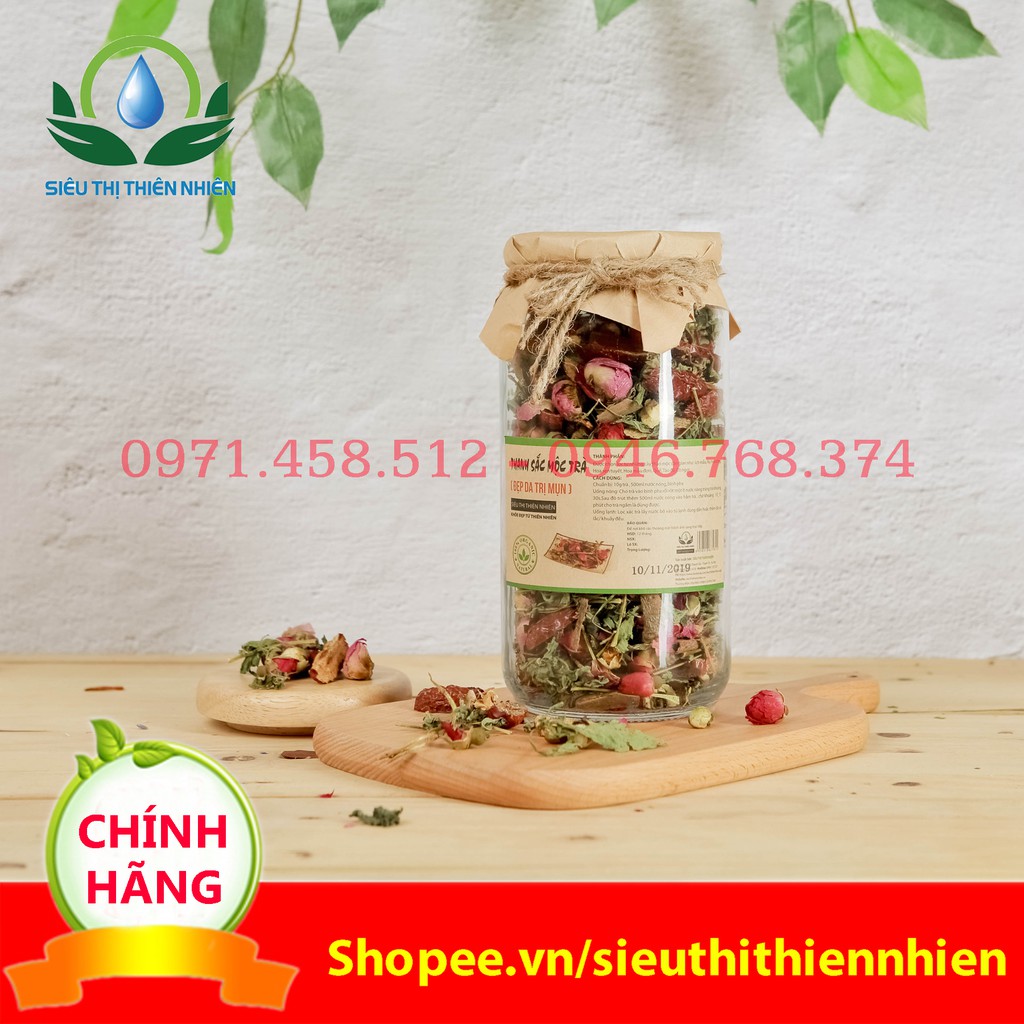[Quà tặng]Trà đẹp da trị mụn-Thanh Sắc Mộc Trà Mộc Sắc lọ thủy tinh | BigBuy360 - bigbuy360.vn