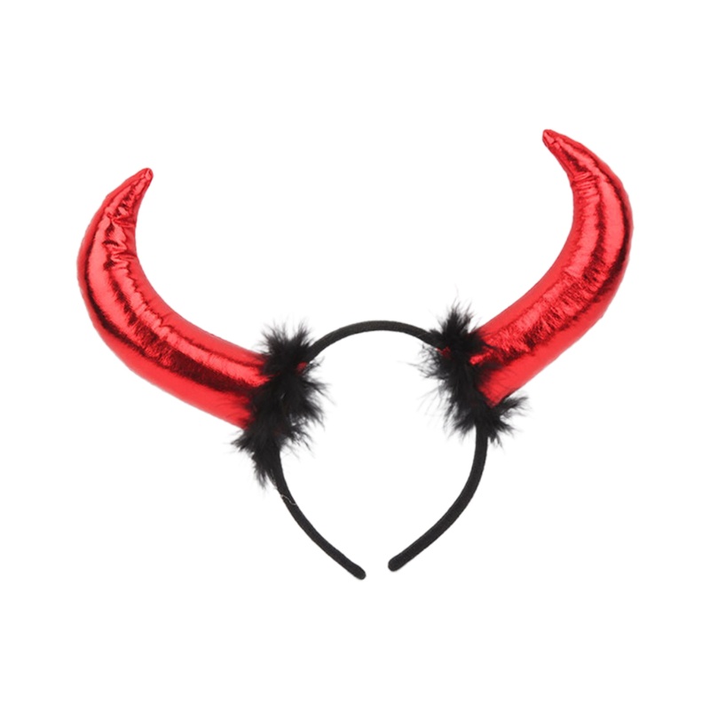 Cài Tóc Hình Sừng Bò Phong Cách Gothic Cho Tiệc Halloween