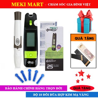 Máy đo đường huyết Uright TD-4265 + Tặng 25 kim chích + 25 Que thử + Tặng thêm bộ 10 đũa hợp kim