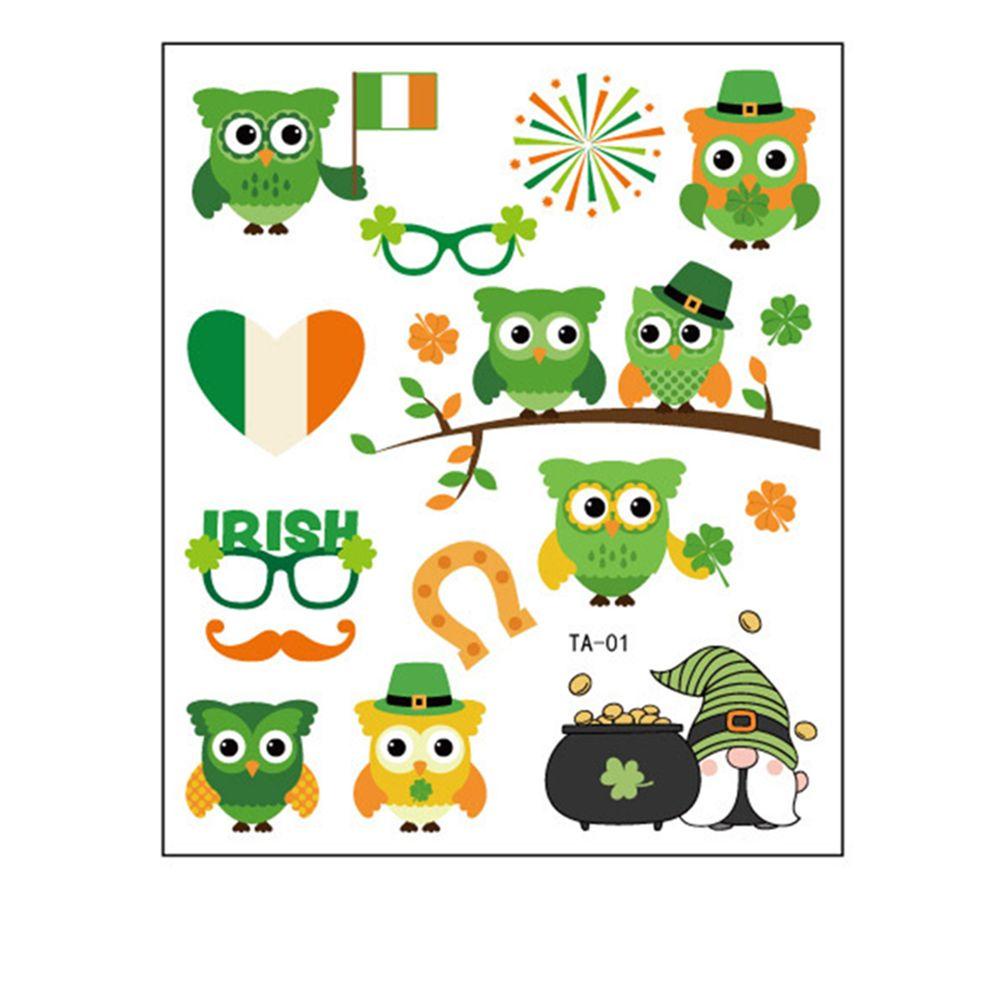 Hình Xăm Dán Tạm Thời PISTA St Patricks Day Chống Thấm Nước