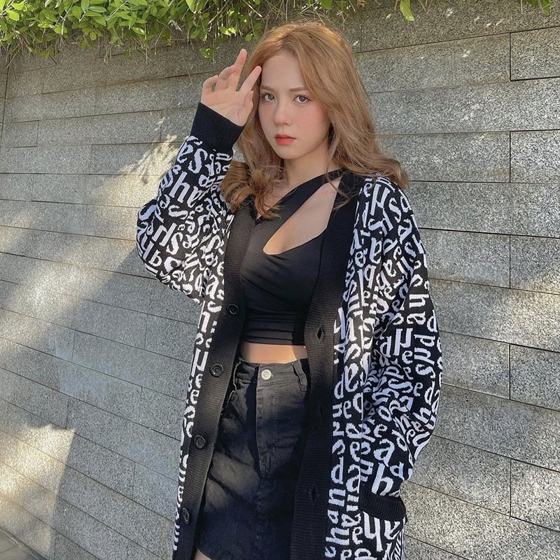 Áo Khoác Cardigan Chữ Len Dày M028 ( Ảnh Thật ) | BigBuy360 - bigbuy360.vn