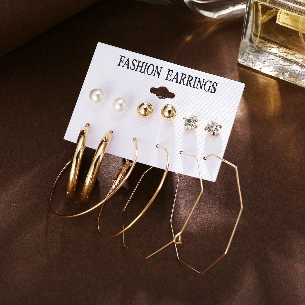 Bộ Khuyên Tai Tua Rua 37 Phong Cách Khác Nhau|Khuyên Tai Vòng Tròn Lớn Bằng Acrylic