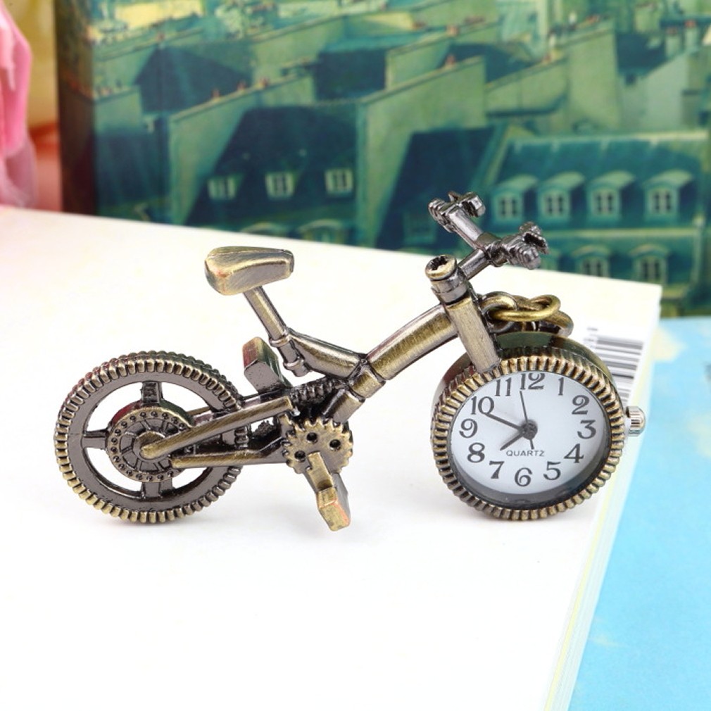 Đồng Hồ Quả Quýt Chạm Khắc Hình Xe Đạp