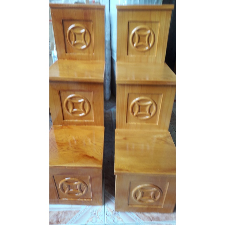 🏕FREE SHIP🏕bục kê tam cấp và nhị cấp đặt hai bên ban thờ thần tài, để tượng, đồ lễ
