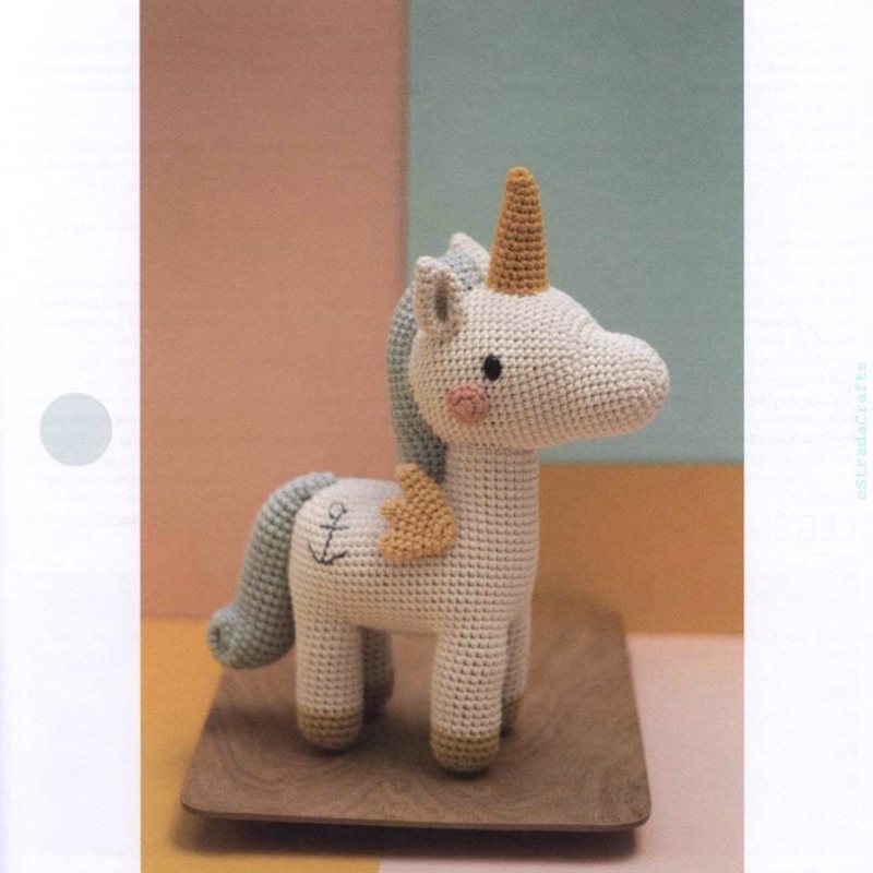 Kì Lân Pony Nhồi Bông Dễ Thương Cho Bé - Thú Bông Len Handmade Đan Móc Thủ Công Bằng Tay